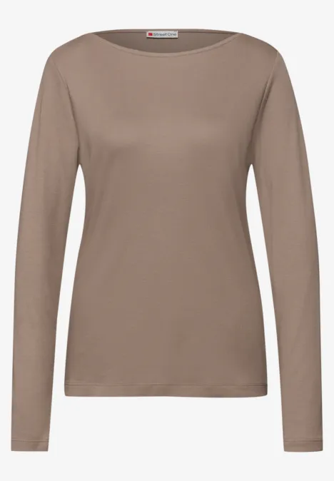 T-shirt en couleur unie light terra mocha