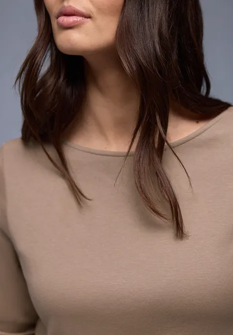 T-shirt en couleur unie light terra mocha