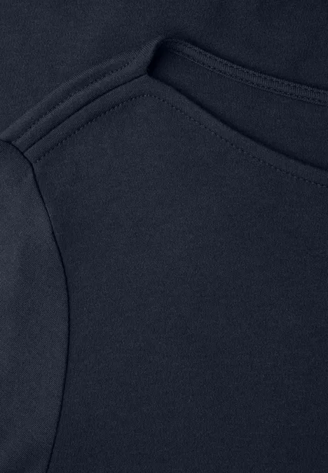 Shirt in Unifarbe shadowed navy