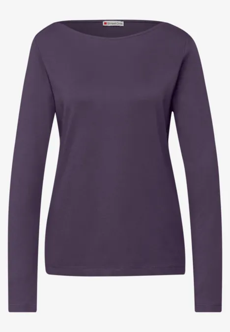 Shirt in Unifarbe mystic purple Shirt in Unifarbe mystic purple