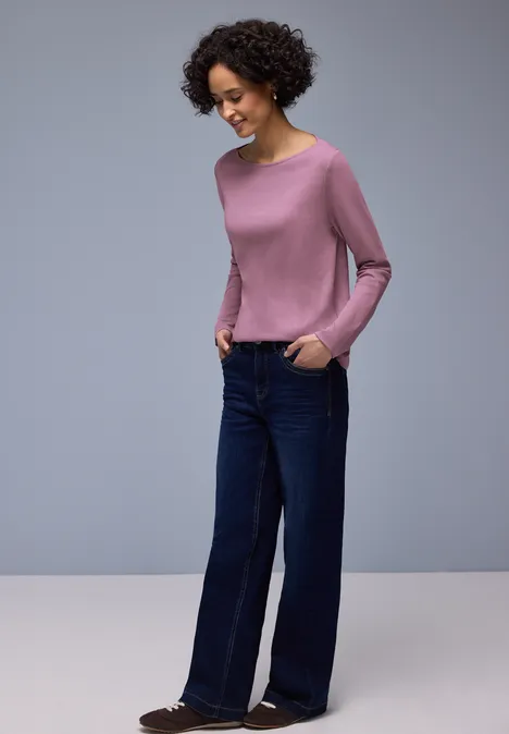 T-shirt en couleur unie muted plum