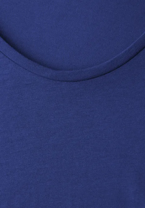 T-Shirt mit Turn-Up amparo blue