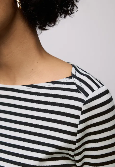 T-shirt à rayures shadowed navy