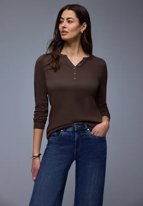 T-shirt en couleur unie molten earth