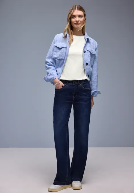 Shirt in Rippstruktur off white Shirt in Rippstruktur off white