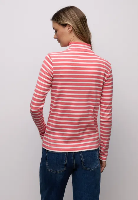 Gestreiftes Shirt striking coral