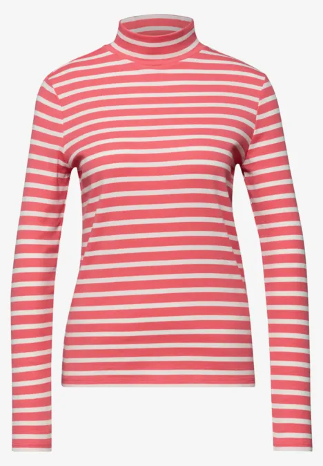 Gestreiftes Shirt striking coral