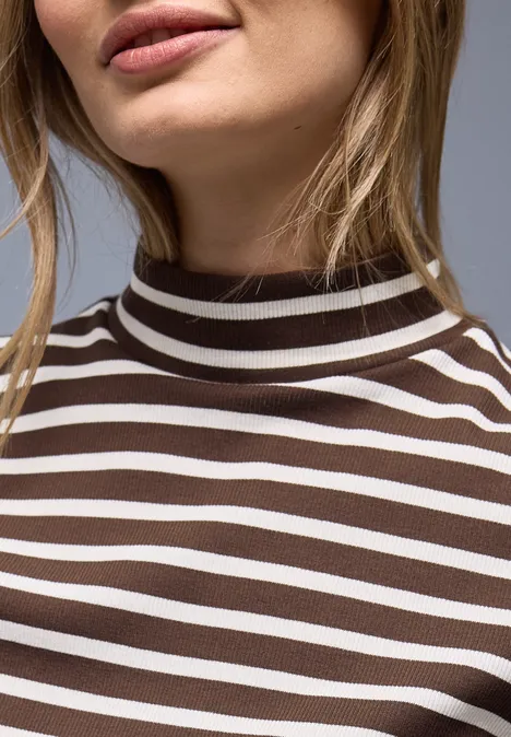 Gestreiftes Shirt molten earth
