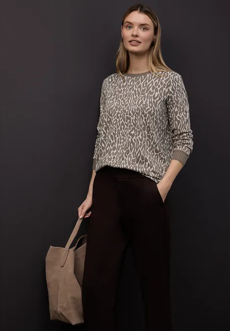 Chemise jacquard Leo light terra mocha