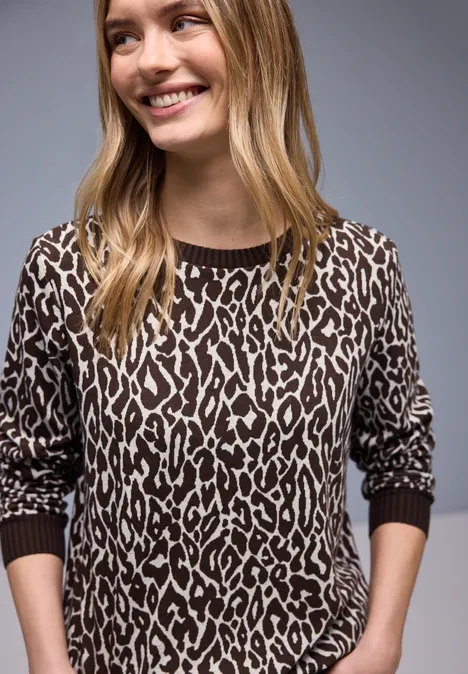 Żakardowa koszula Leo molten earth