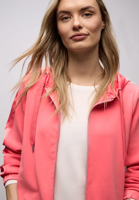 Hoodie Jacke striking coral Hoodie Jacke striking coral