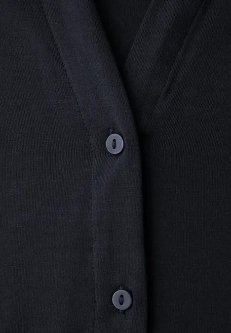 T-shirt au look chemisier shadowed navy