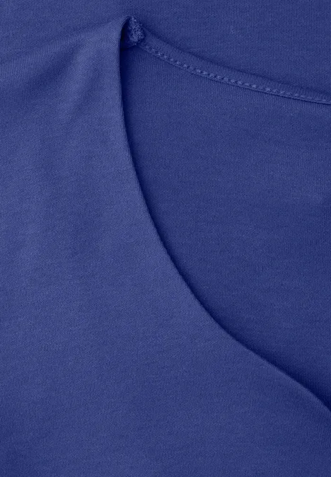 Koszulka z dekoltem w kształcie serca amparo blue