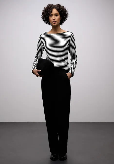 T-shirt à rayures Black