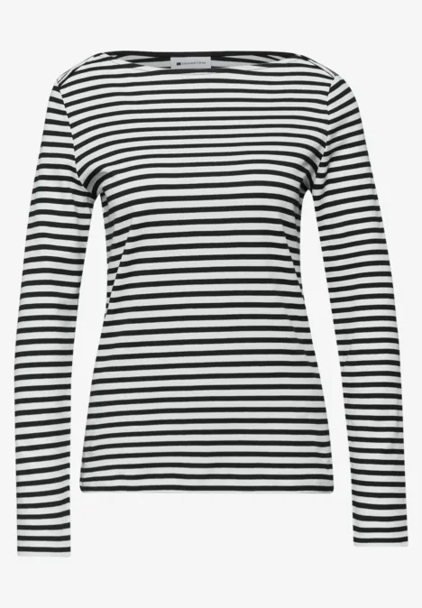 T-shirt à rayures Black