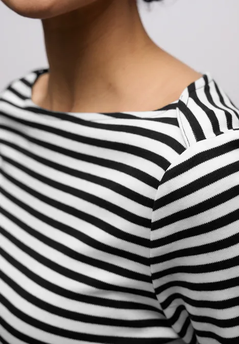 T-shirt à rayures Black