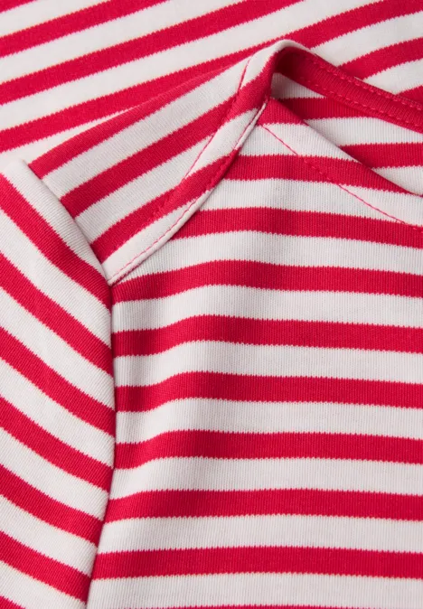 Gestreiftes Shirt power berry