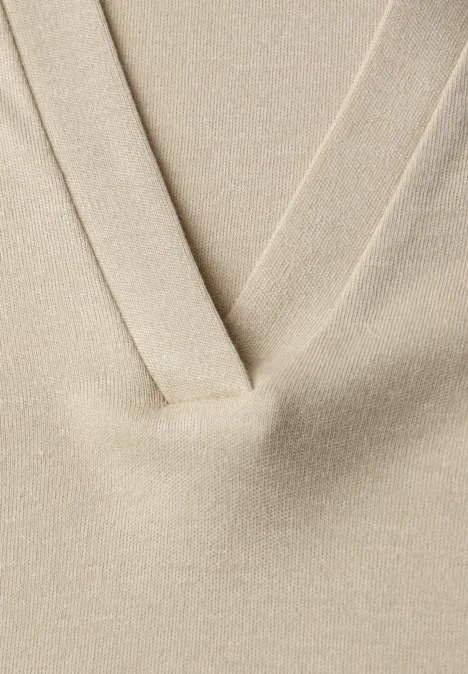 Basic shirt cotton beige