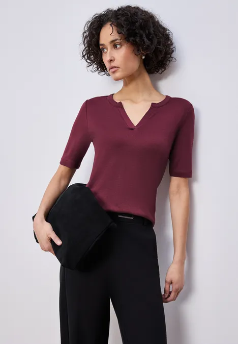 Basic shirt truffle red