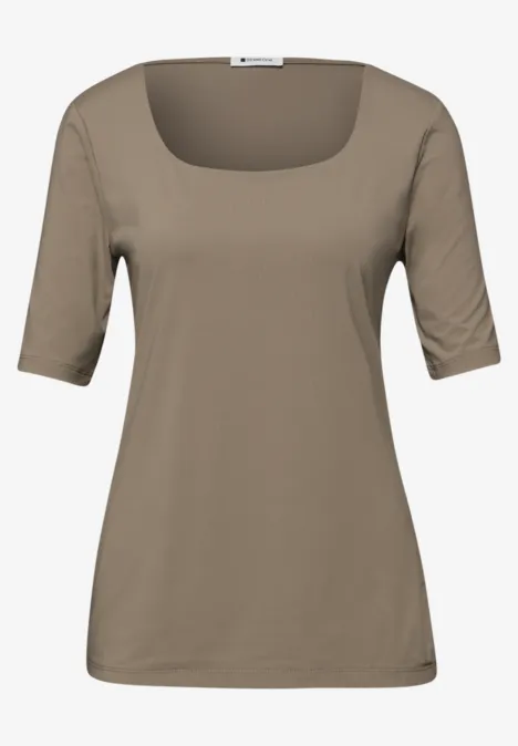 Basic shirt light terra mocha