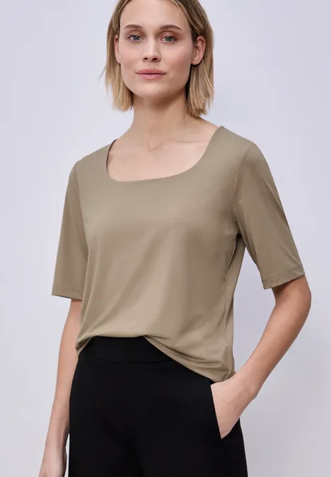 Basic shirt light terra mocha