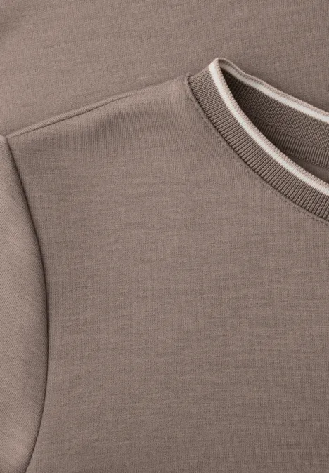 T-Shirt mit Kontrastdetail light terra mocha T-Shirt mit Kontrastdetail light terra mocha