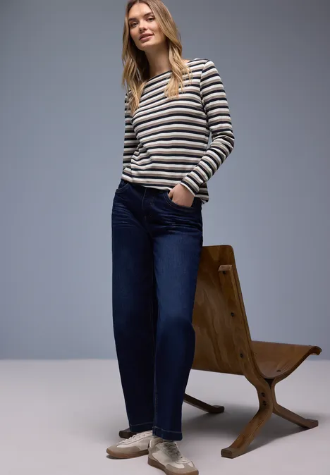 Gestreiftes Shirt shadowed navy