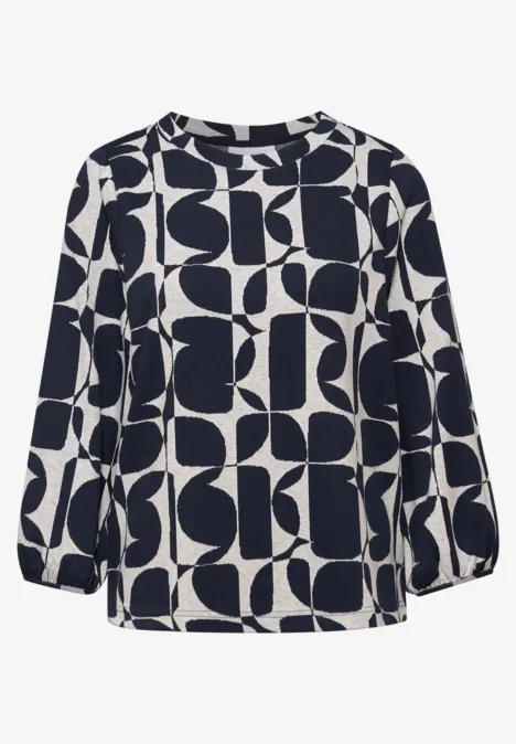 Gemustertes Shirt shadowed navy