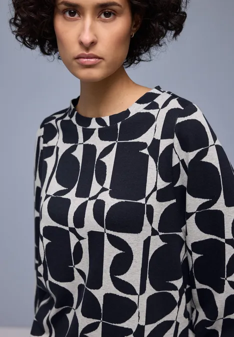 T-shirt à motifs shadowed navy