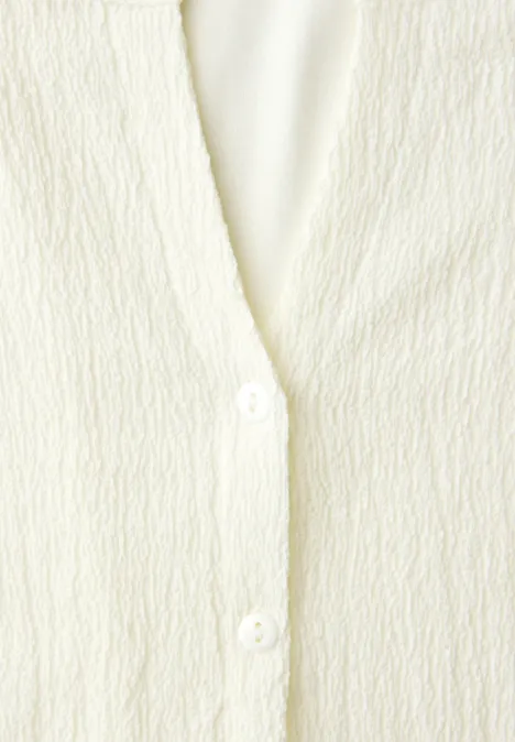 Shirt im Tunika-Look off white