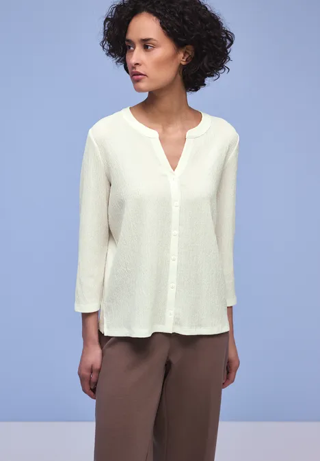 Shirt im Tunika-Look off white