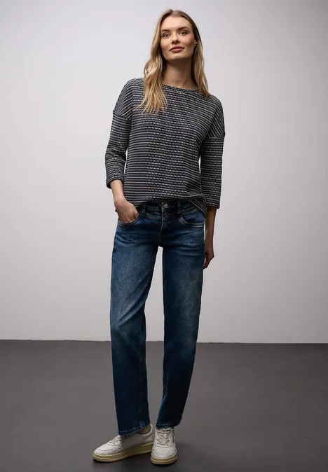 Gestreiftes Shirt shadowed navy