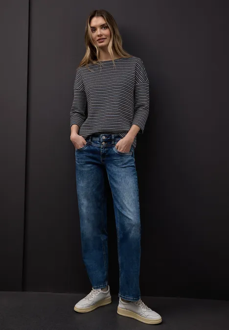 Gestreiftes Shirt shadowed navy