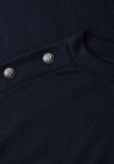 Shirt mit Knopfdetail shadowed navy Shirt mit Knopfdetail shadowed navy
