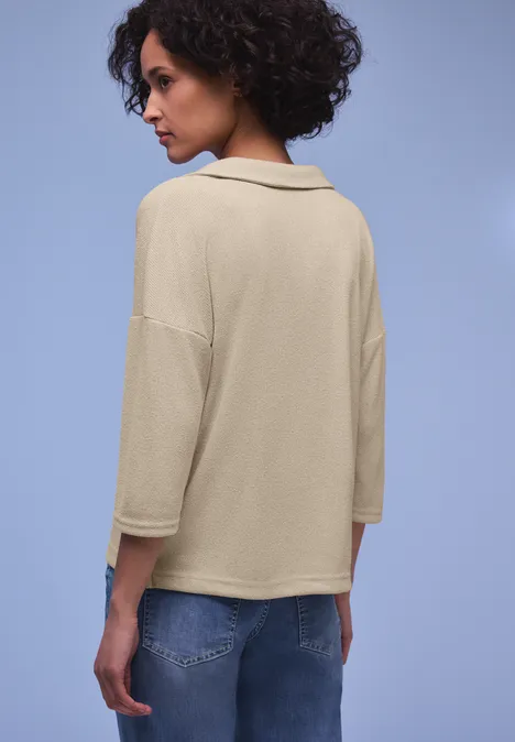 T-shirt en couleur unie cotton beige