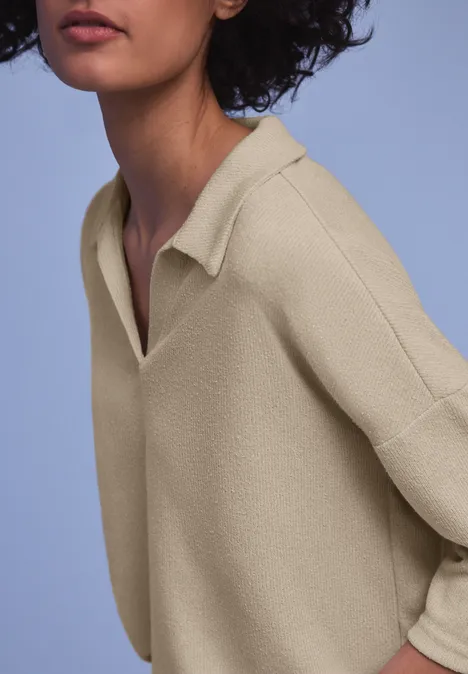 T-shirt en couleur unie cotton beige