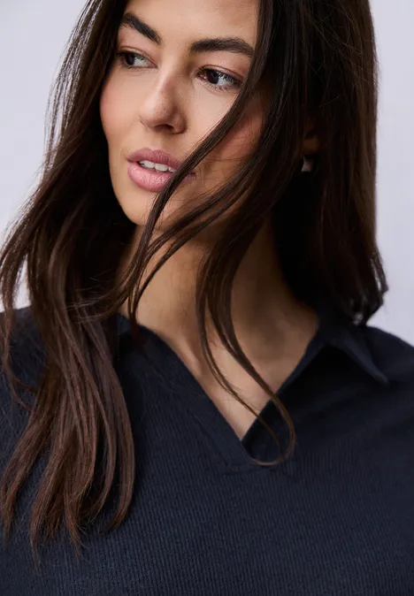 T-shirt en couleur unie shadowed navy