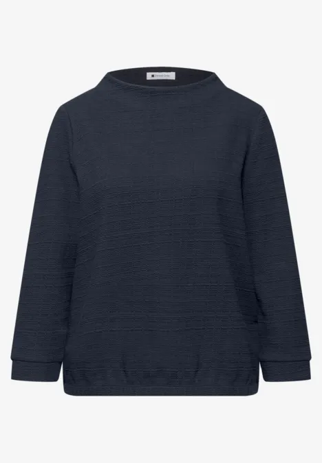 Strukturshirt shadowed navy