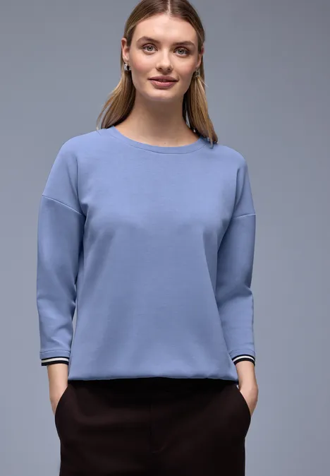 Shirt mit Kontrastdetails bonnet blue