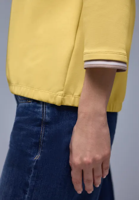 T-shirt avec détails contrastés bloom yellow