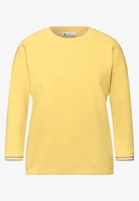 T-shirt avec détails contrastés bloom yellow