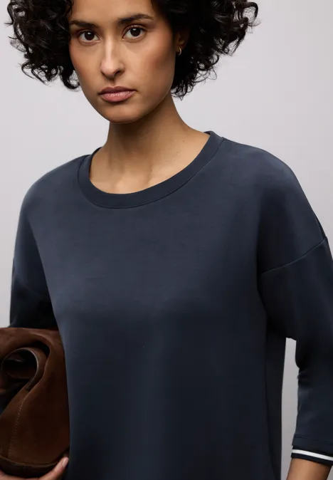 Shirt mit Kontrastdetails shadowed navy