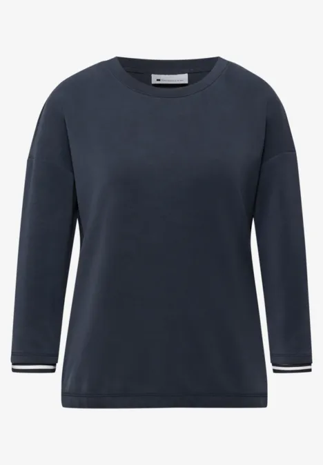 T-shirt avec détails contrastés shadowed navy