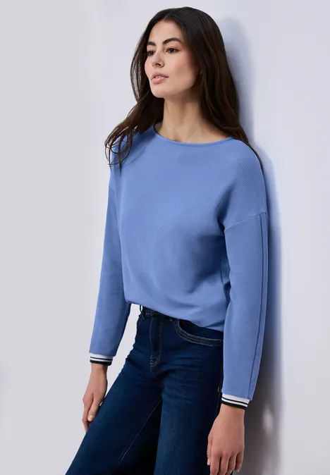 Strukturshirt mit Tape bonnet blue Strukturshirt mit Tape bonnet blue