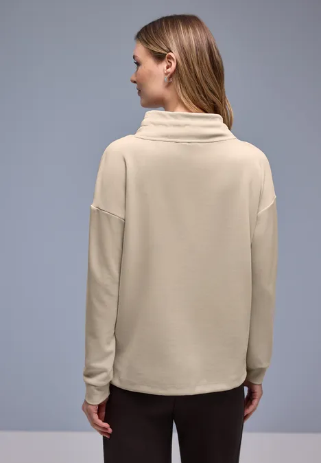 Shirt in effen kleur cotton beige Shirt in effen kleur cotton beige