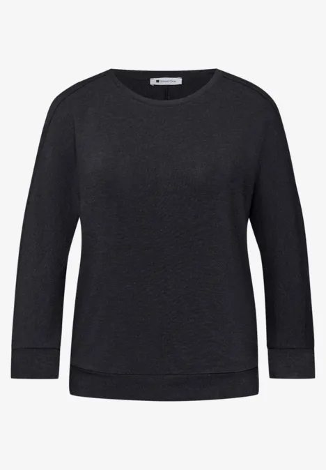 Shirt im Melange-Look shadowed navy mel.