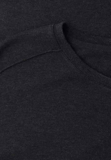 Shirt im Melange-Look shadowed navy mel.