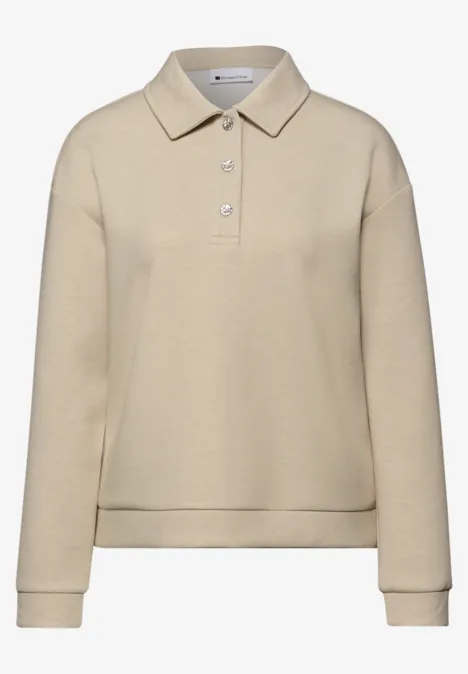 Poloshirt cotton beige mel.