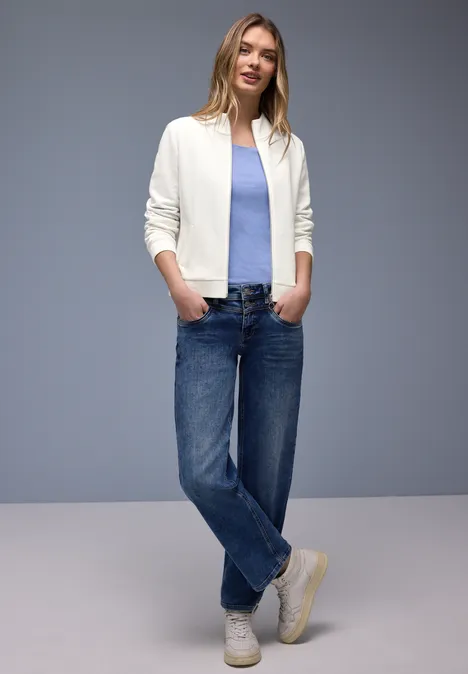 Jas met rits off white