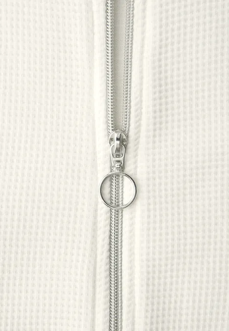 Jas met rits off white